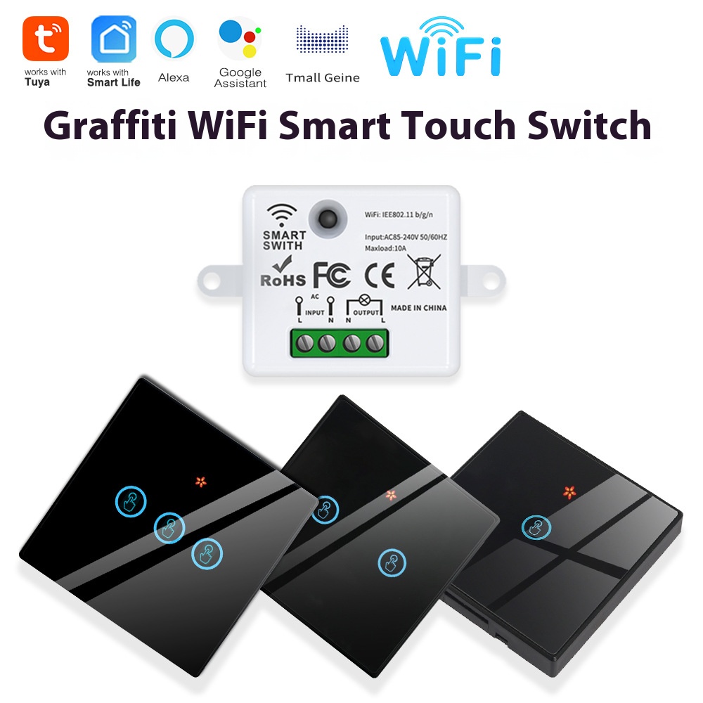 Smart Relay Tuya - Tuya Akıllı Kapatma Cihazı Kablosuz Dokunmatik,