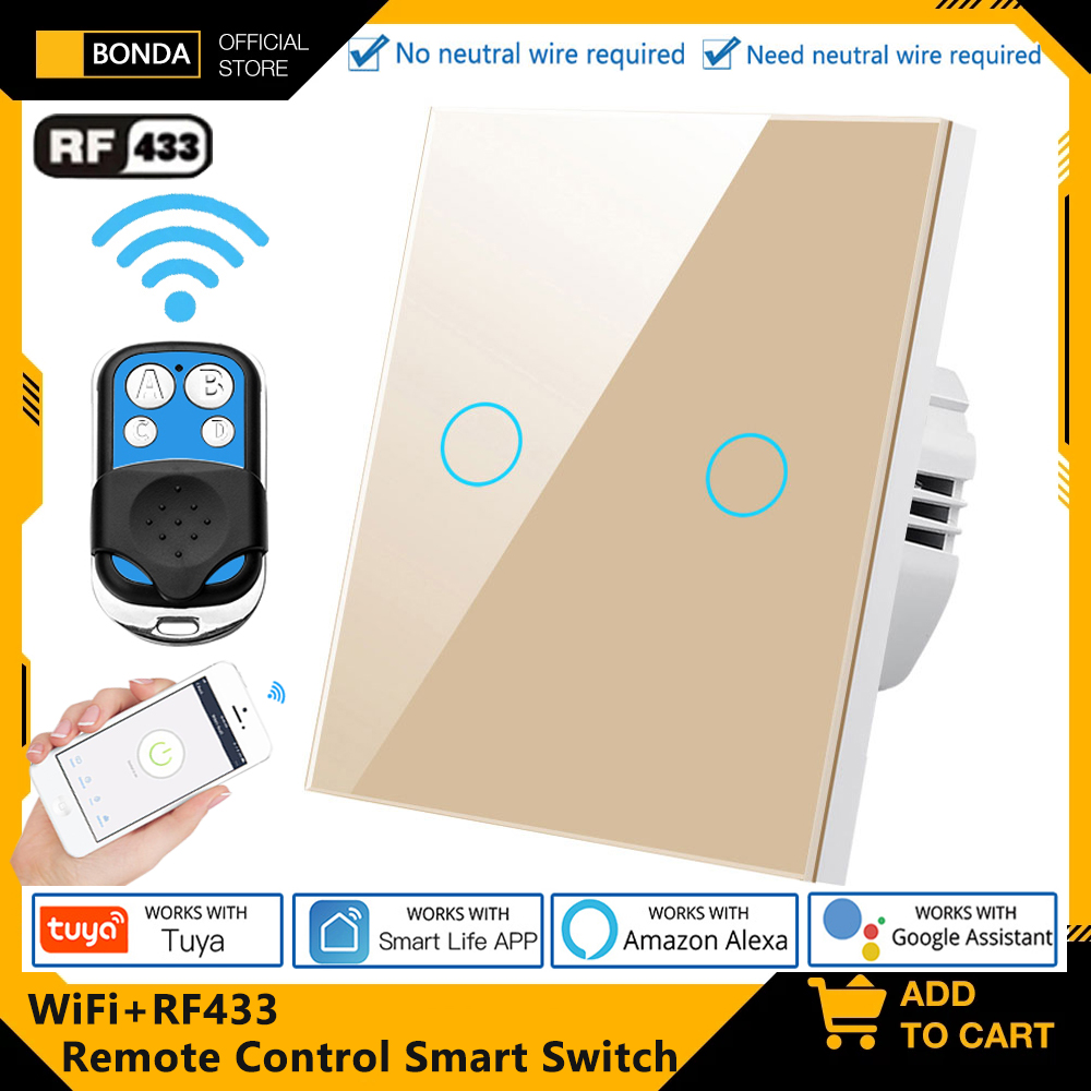 Smart Relay Tuya - Tuya AB WiFi+RF433 Akıllı Uzaktan kumanda