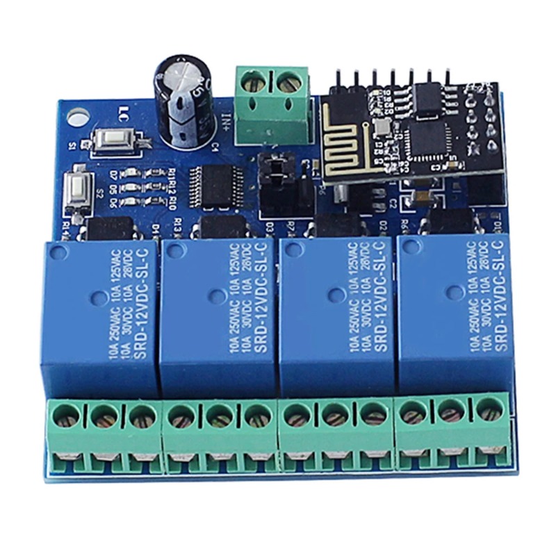 ESP8266 ESP-01 4 yollu WiFi rö - Smart Home Module Iot incelemesi ve fiyatı